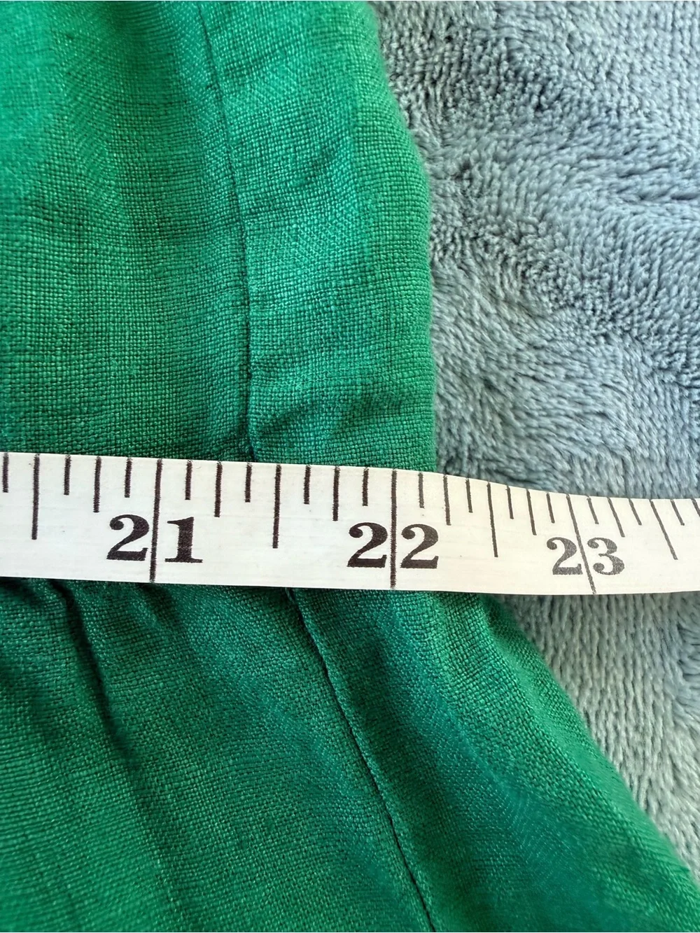 NATION LTD Esmeralda Skirt 100% Linen in Verdant Green Size L